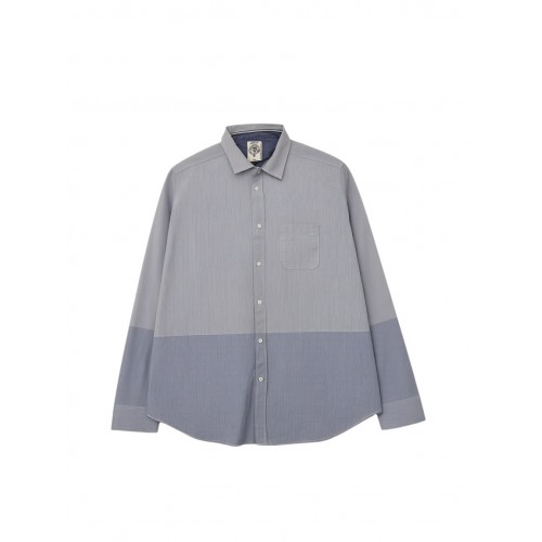 Pretty Green Μακρυμάνικο Colorblock Πουκάμισο